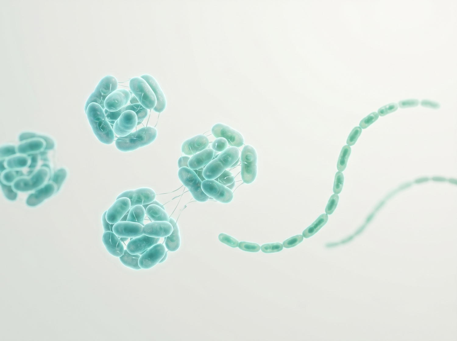 Serene visualisatie van bacteriegroepen in het darmmicrobioom